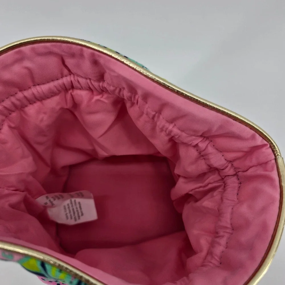 Lilly Pulitzer Jewelry Cosmetic Pouch Drawstring Tropical Spill the Juice NWOT