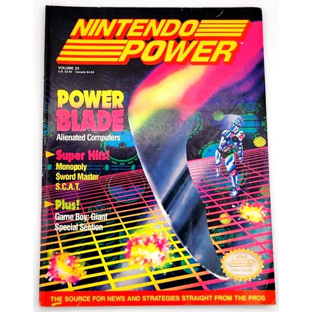 NINTENDO POWER MAGAZINE VOL. 23 '91 POWER BLADE‎ S.C.A.T. GAMEBOY SWORD MASTER