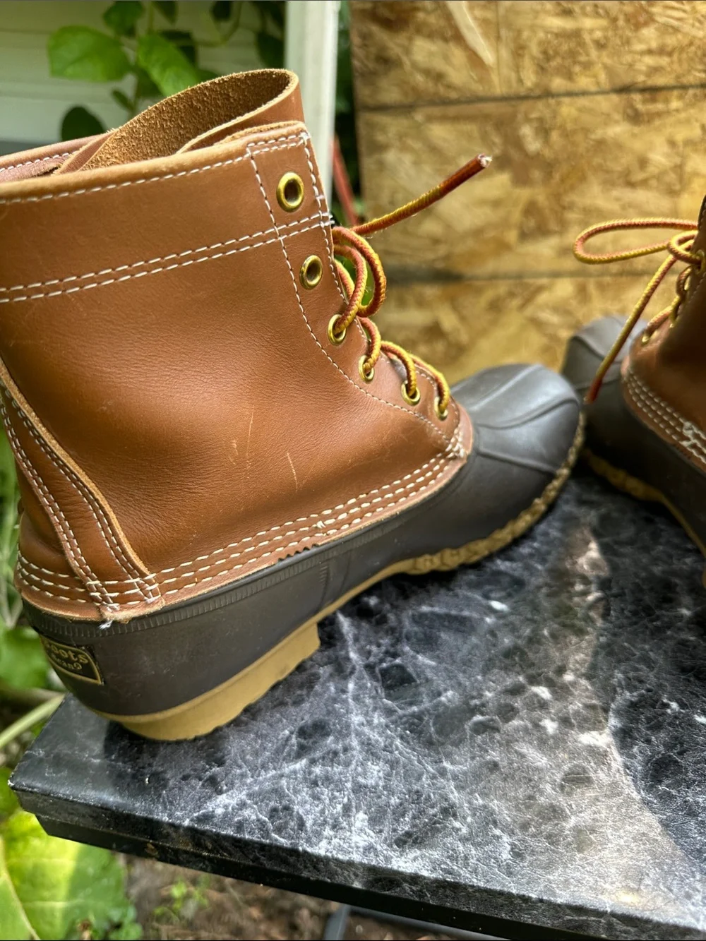 L.L. Bean leather upper