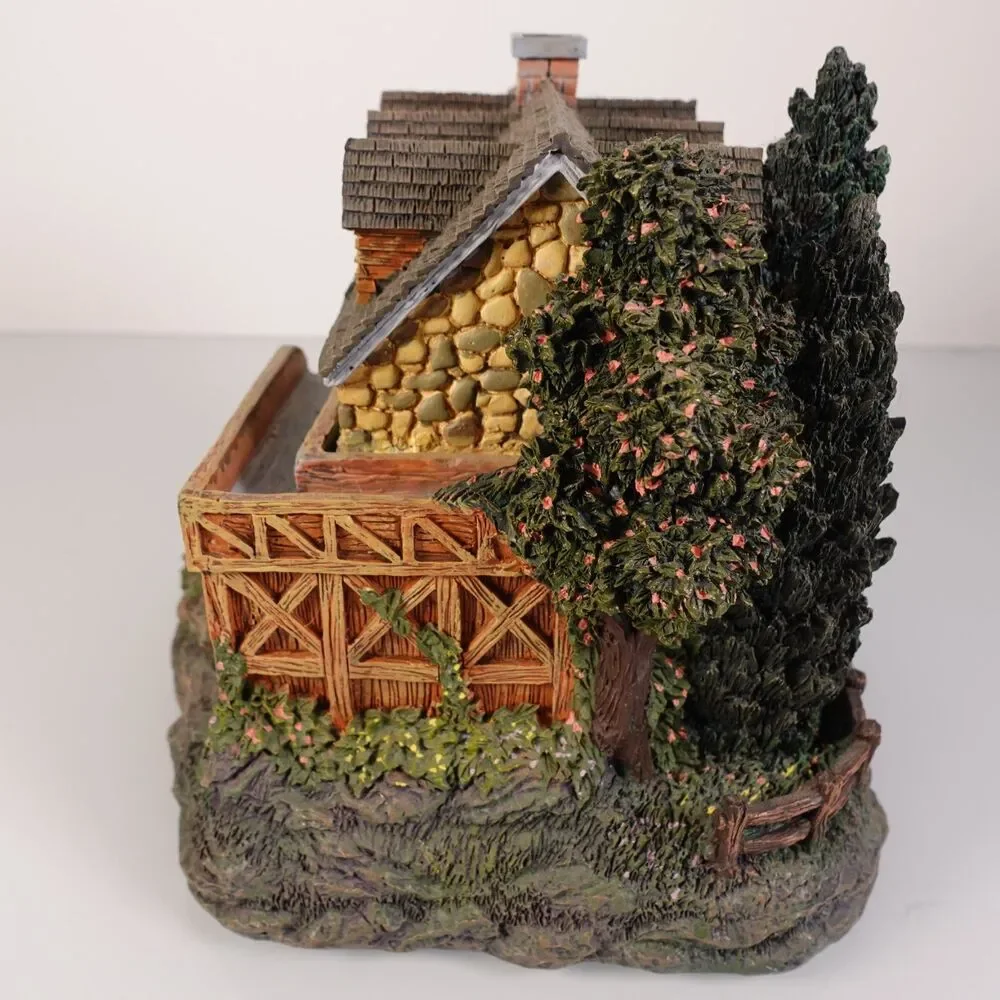 Hawthorne Village Seaside Thomas Kinkade Stonebrook Mill COA Lighted 79734