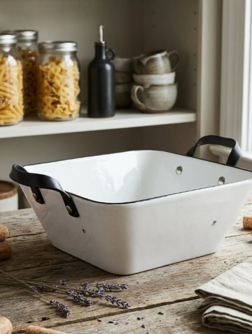 Denmark Porcelain Galvanized Serving Bowl