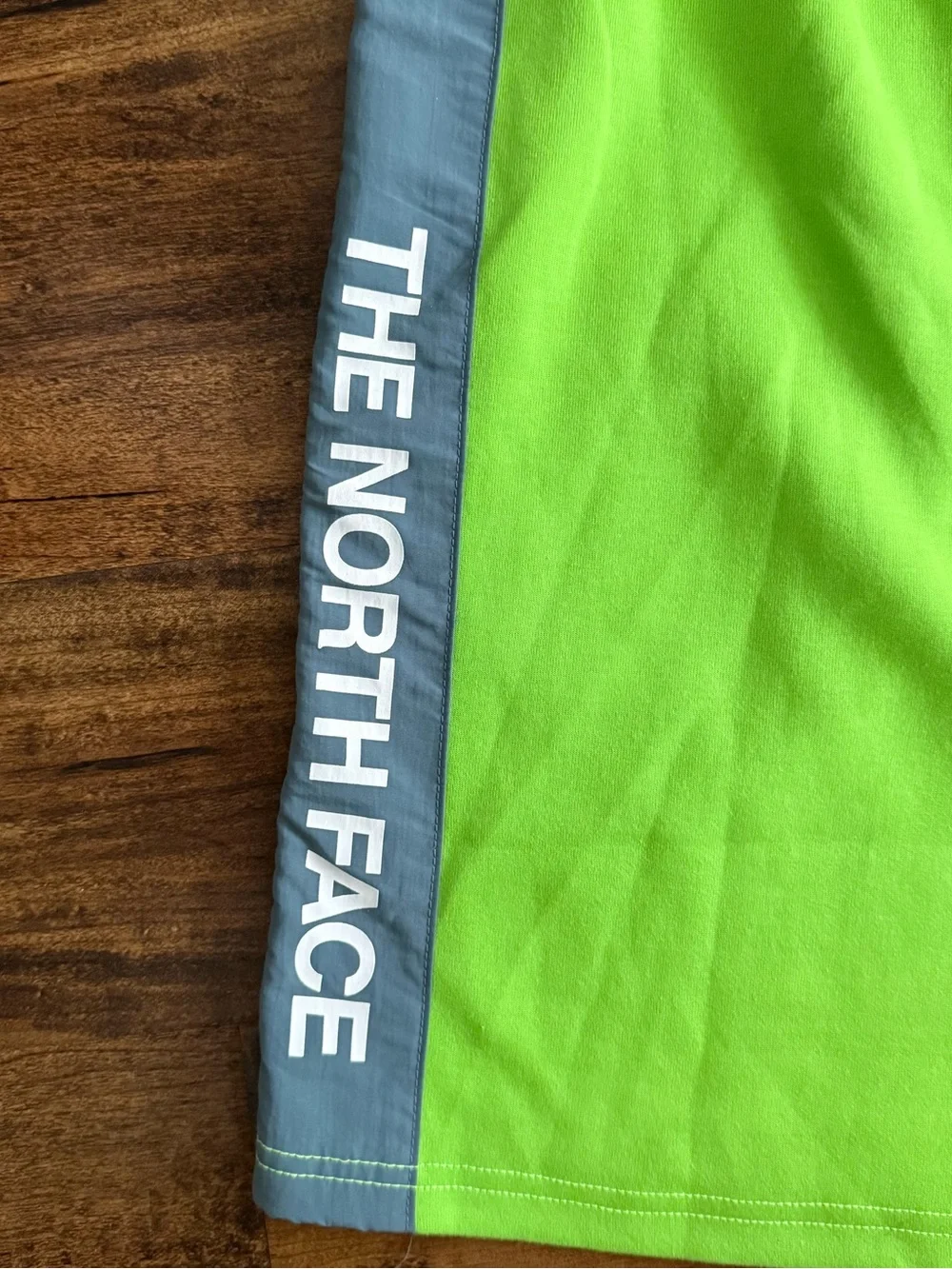 The North Face Neon Lime & Gray Drawstring Shorts