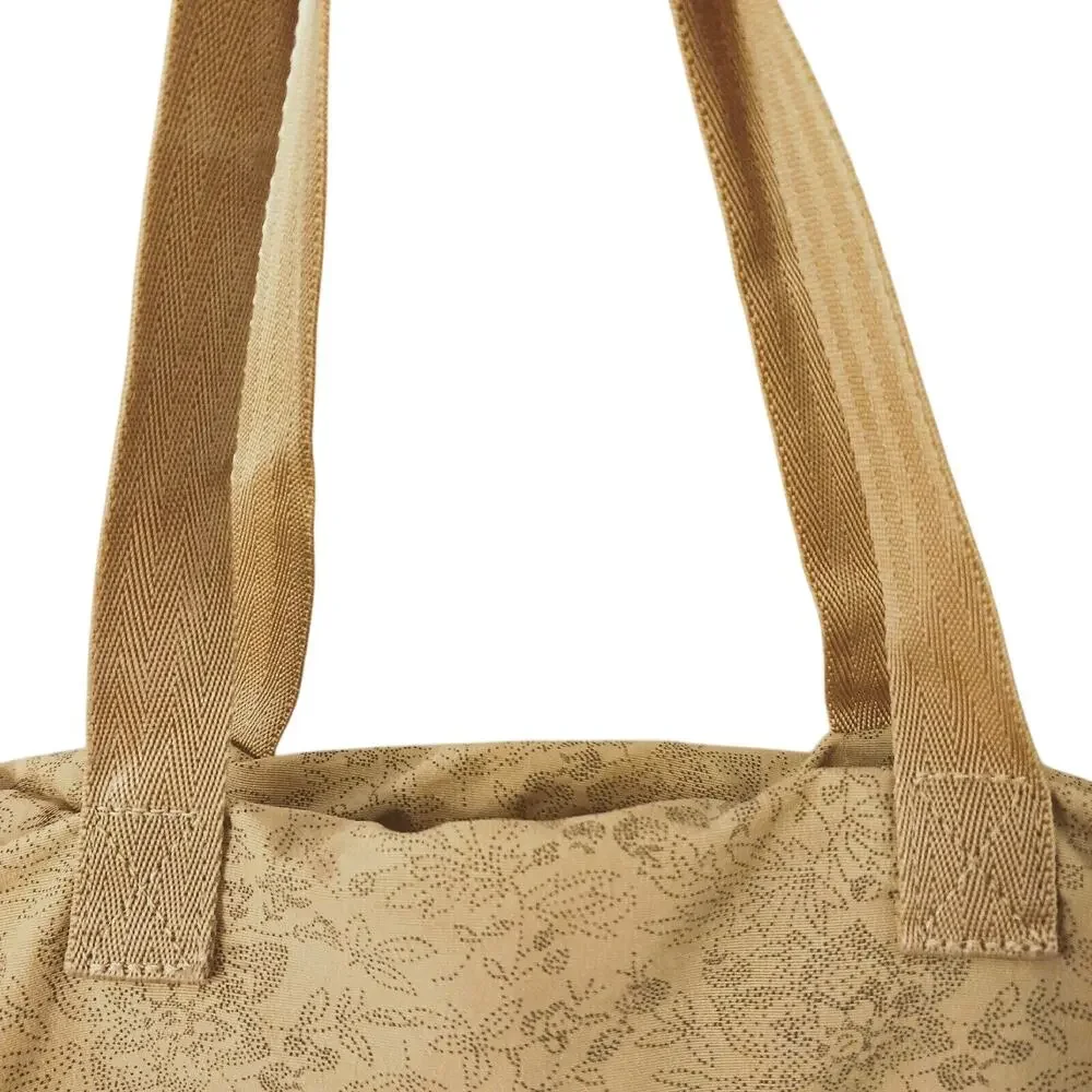 2 Pc LANCEL Laptop Bag Weekend Travel Nylon w Insert‎ Organizer Tan Luxury Brand