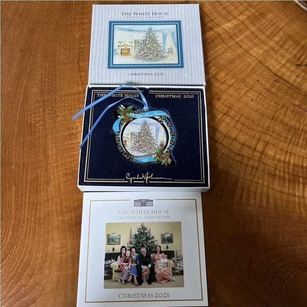 White House Historical Association LBJ Christmas 2021 Ornament - Made in USA
