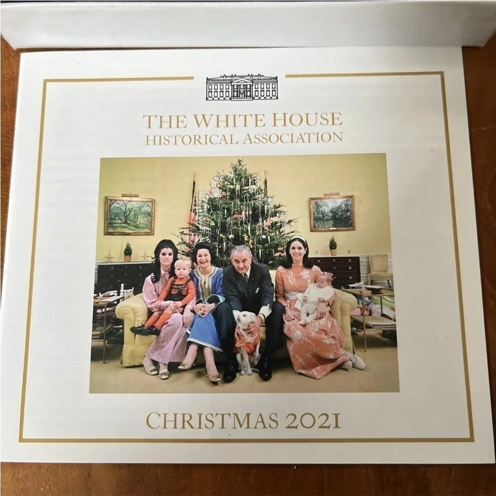 White House Historical Association LBJ Christmas 2021 Ornament - Made in USA