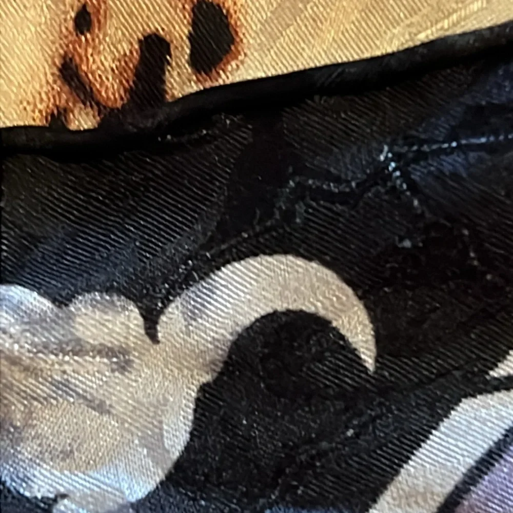 C.M. Russell large western cowboy silk scarf horse equine 34” square hand rolled