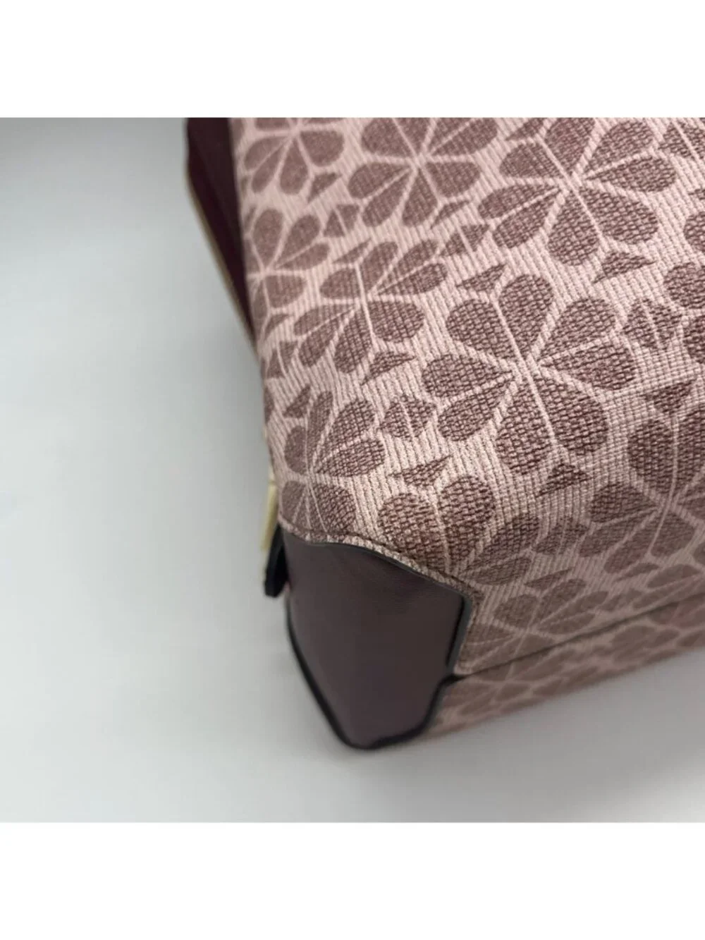 Kate Spade Pink Floral Print Coated Canvas Work Tote