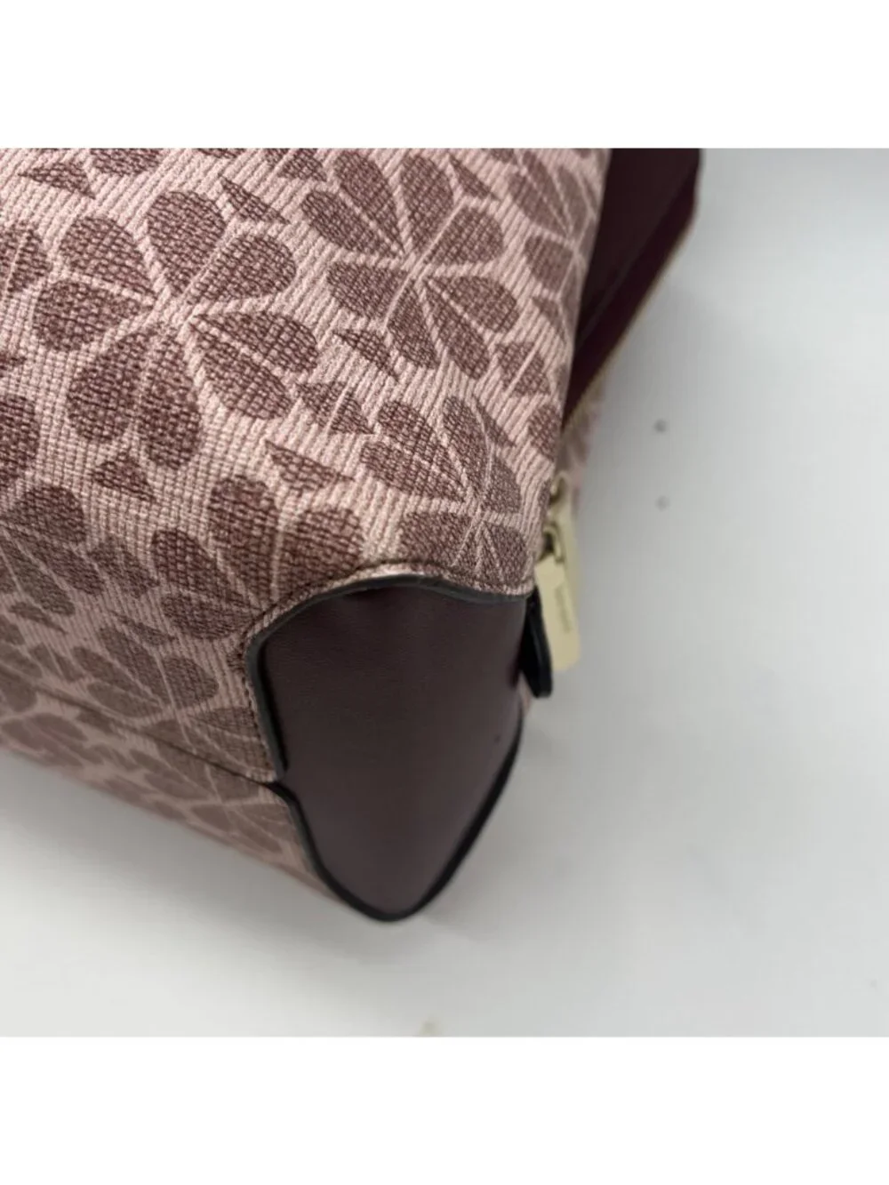 Kate Spade Pink Floral Print Coated Canvas Work Tote