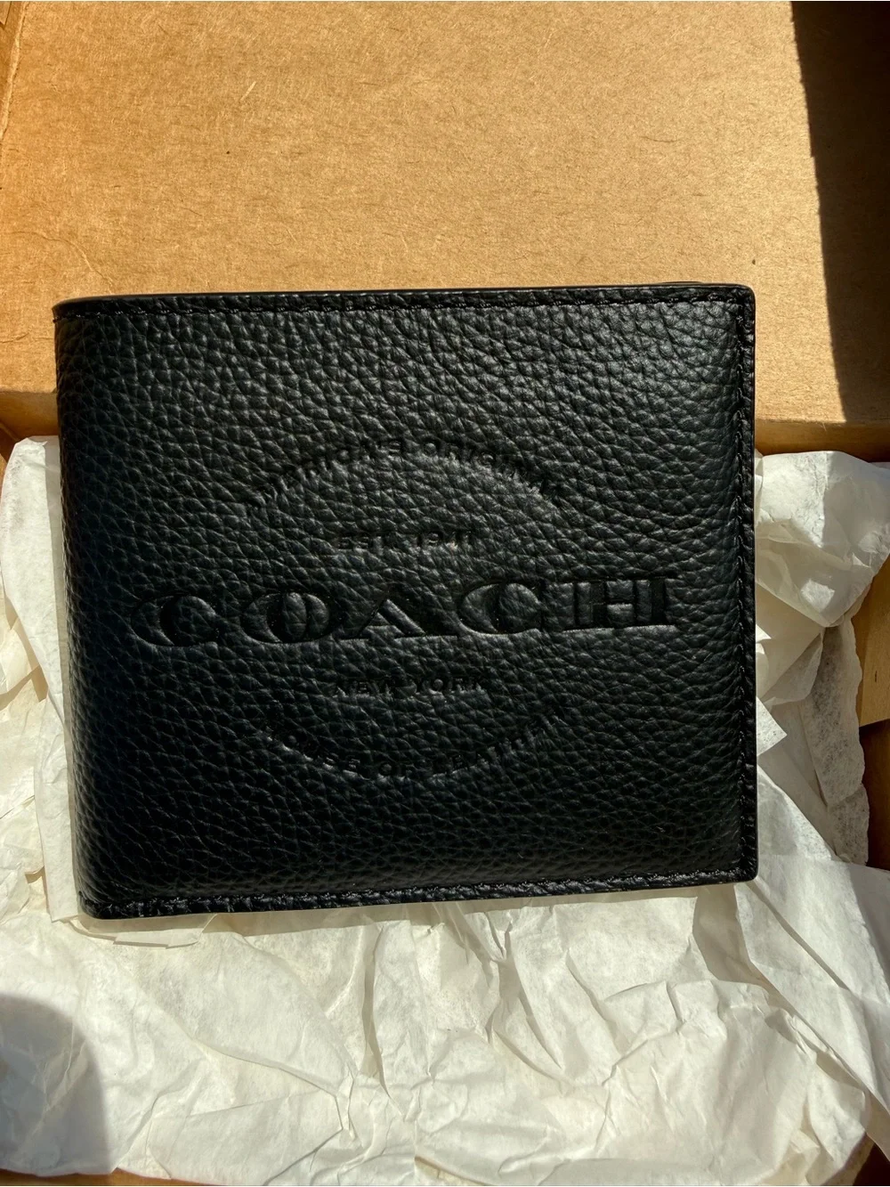 Coach pebbled leather