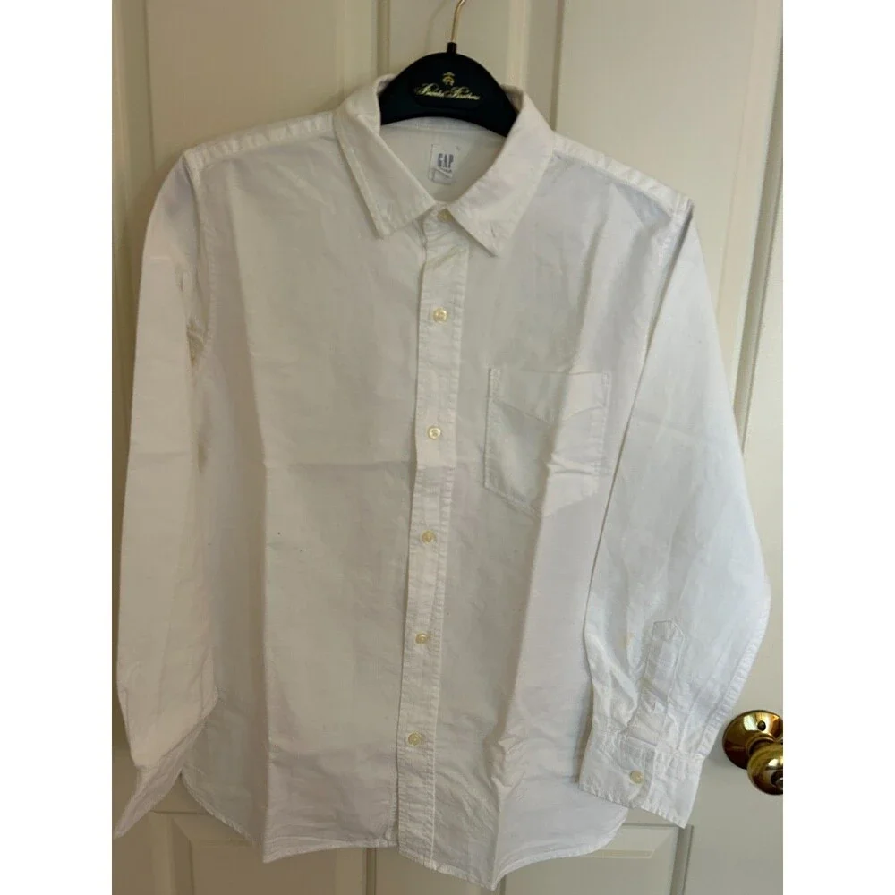 Gap boy’s school uniform, oxford white shirt, size 12(XL), cotton