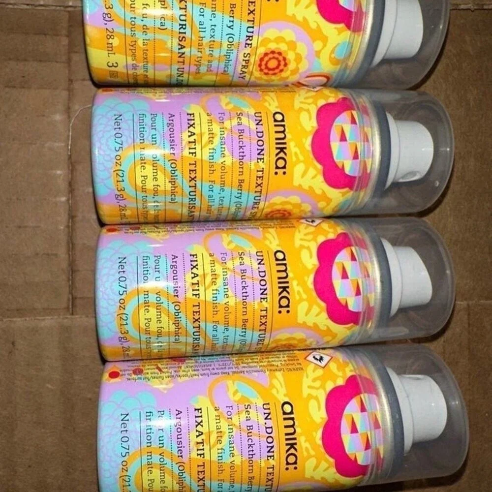 Amika Un.Done Texture Spray Lot of 4 Travel Matte Finish‎ Volume hair care