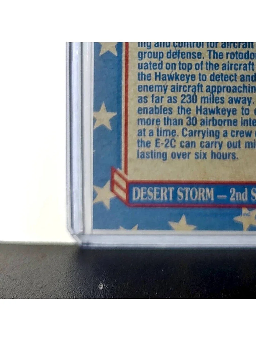 E-2C Hawkeye 1991 Topps Desert Storm #172 Card