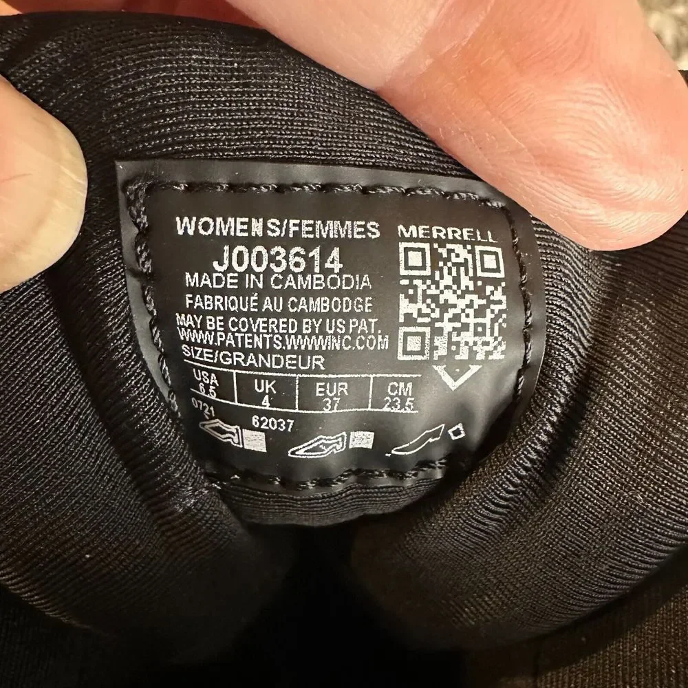 Merrell questions item