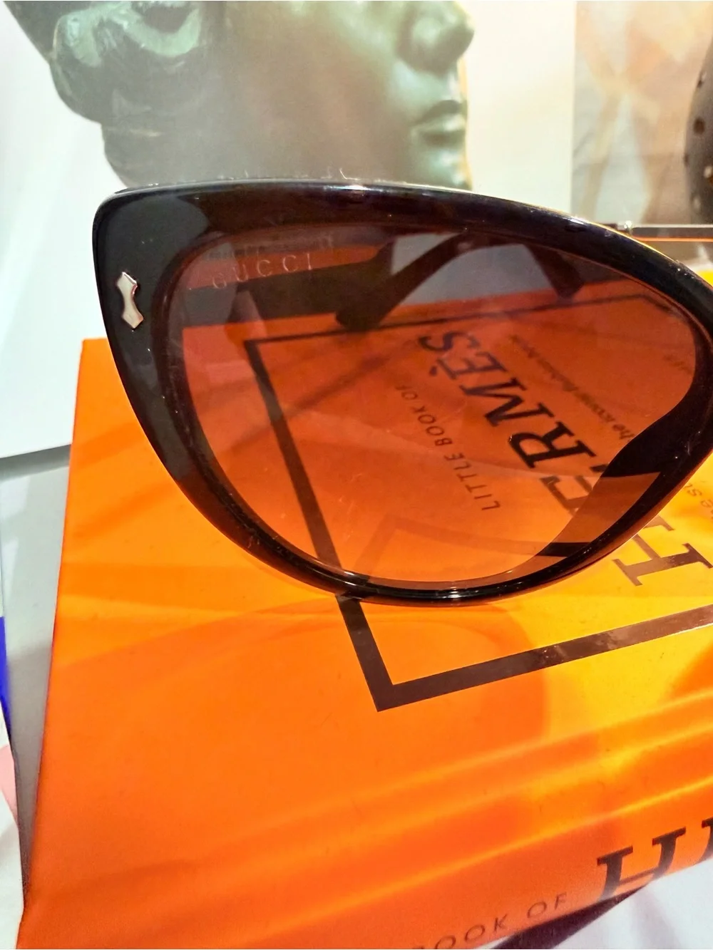 Gucci Cat Eye Sunglasses with Brown Gradient Lenses