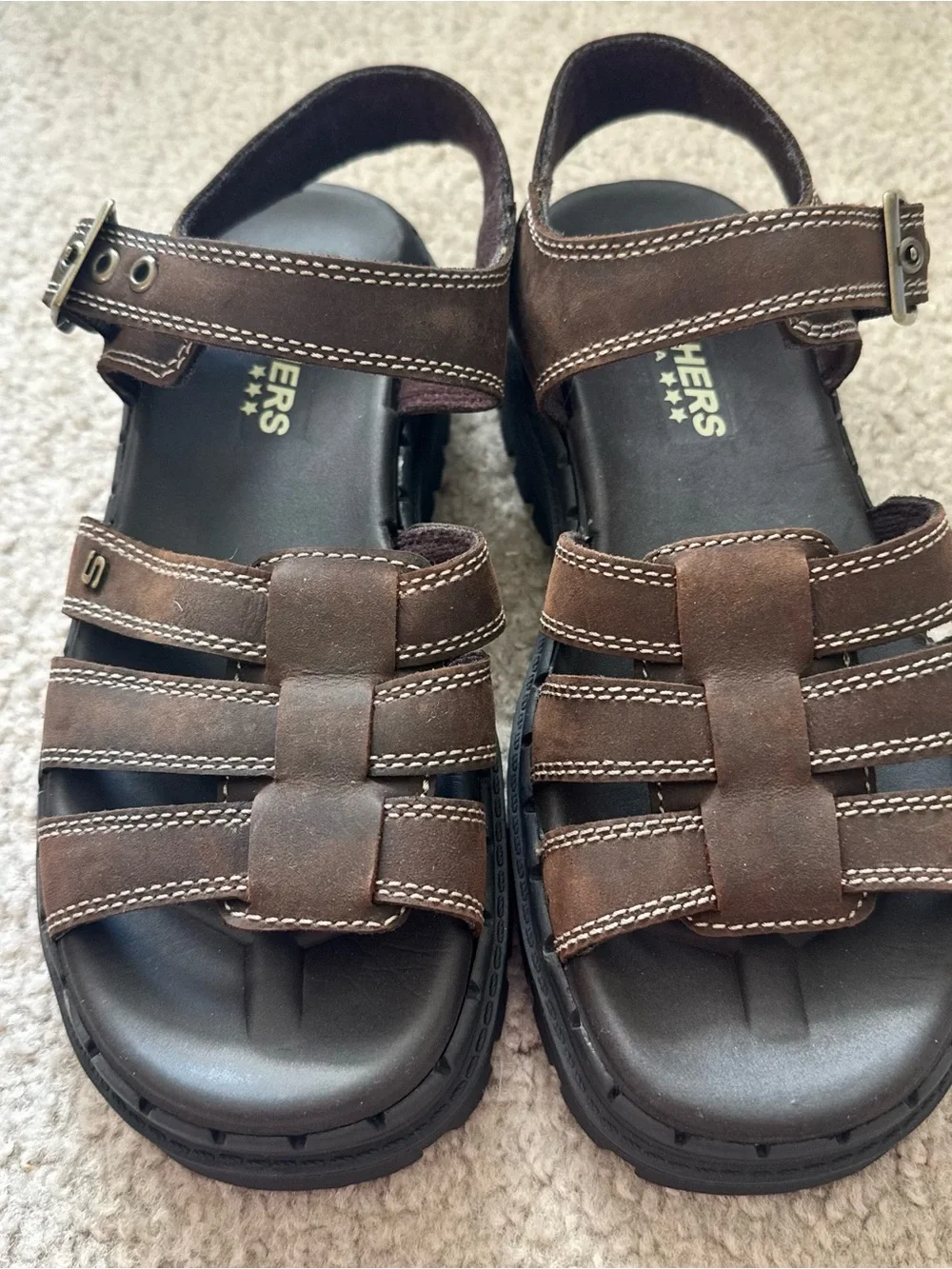 Skechers leather footbed
