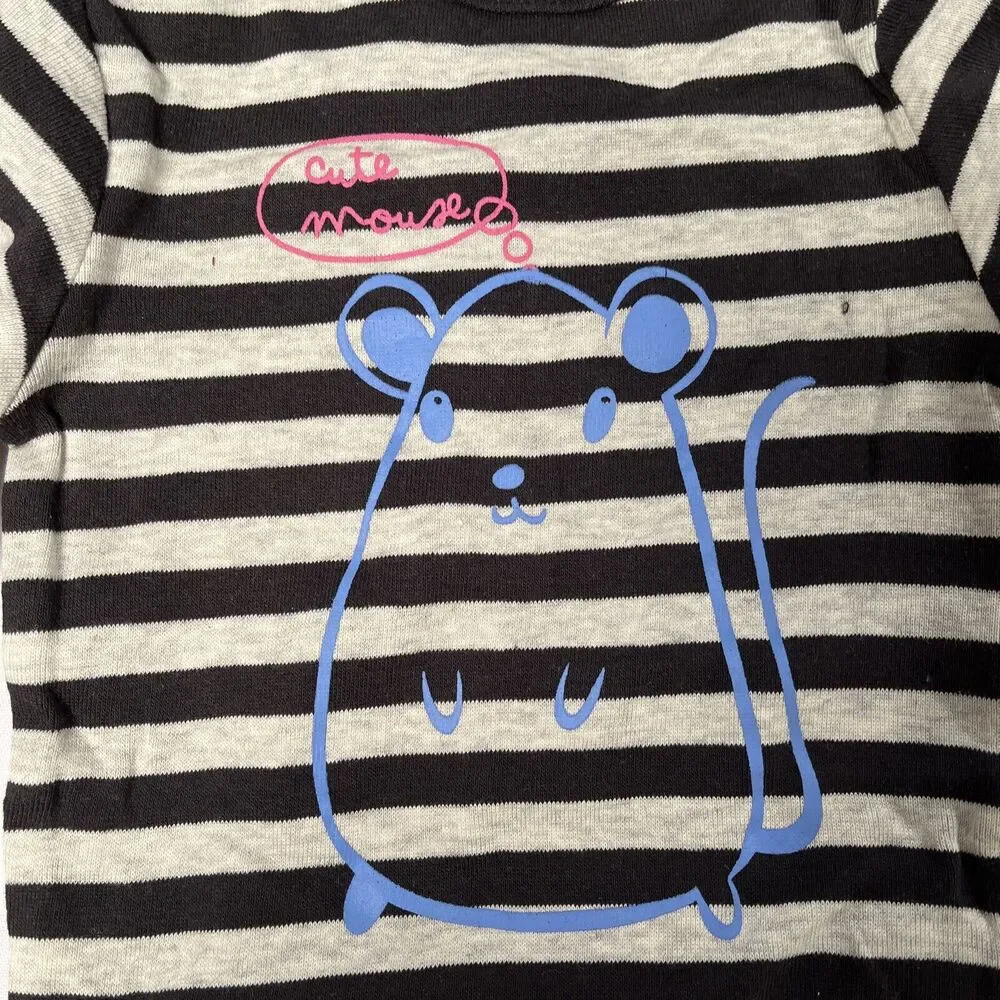 Coolclub Baby Striped Bodysuit Set Of 3 Infant Baby Long Sleeve 12-24M Size 80