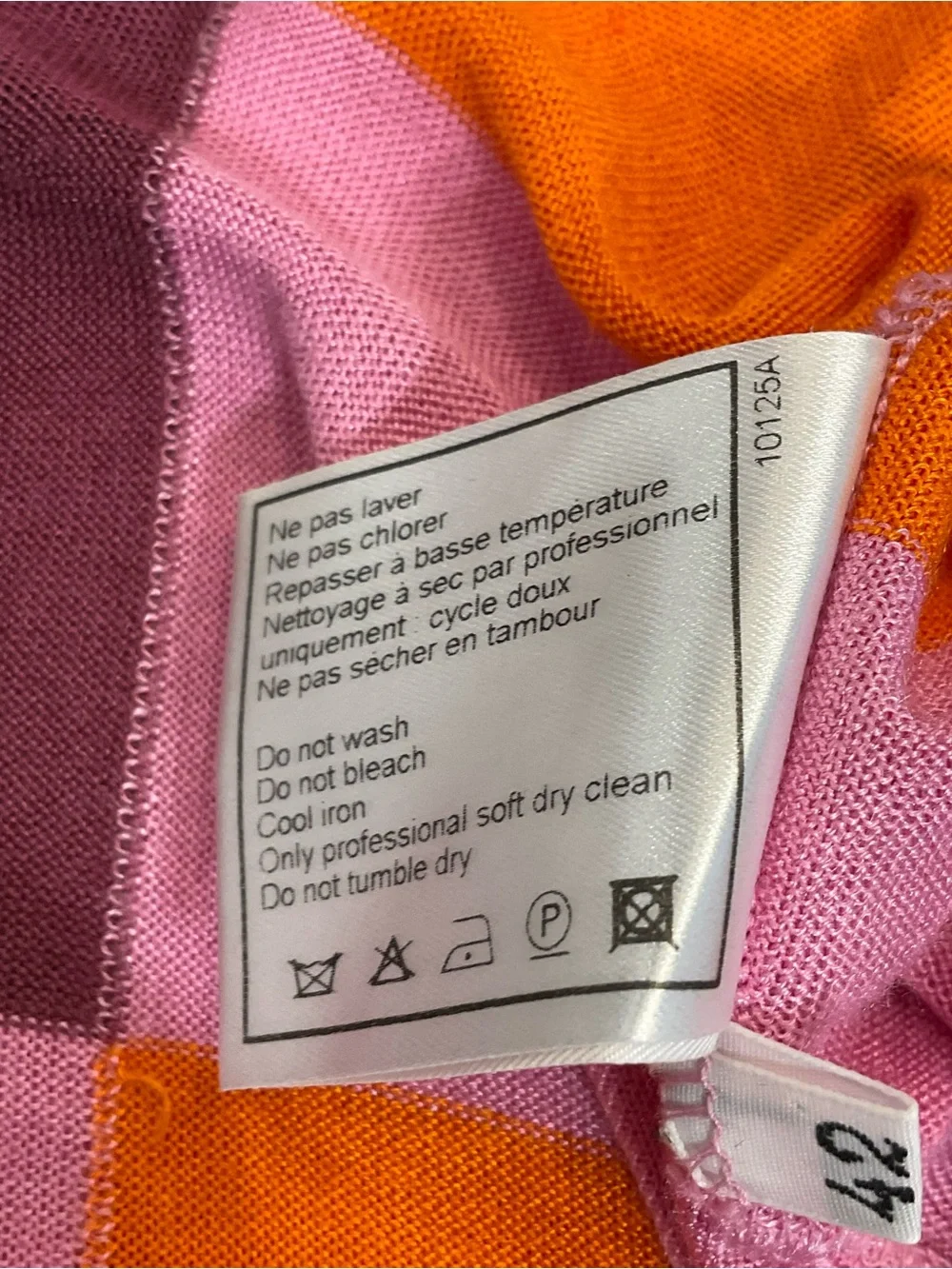 CHANEL color orange pattern