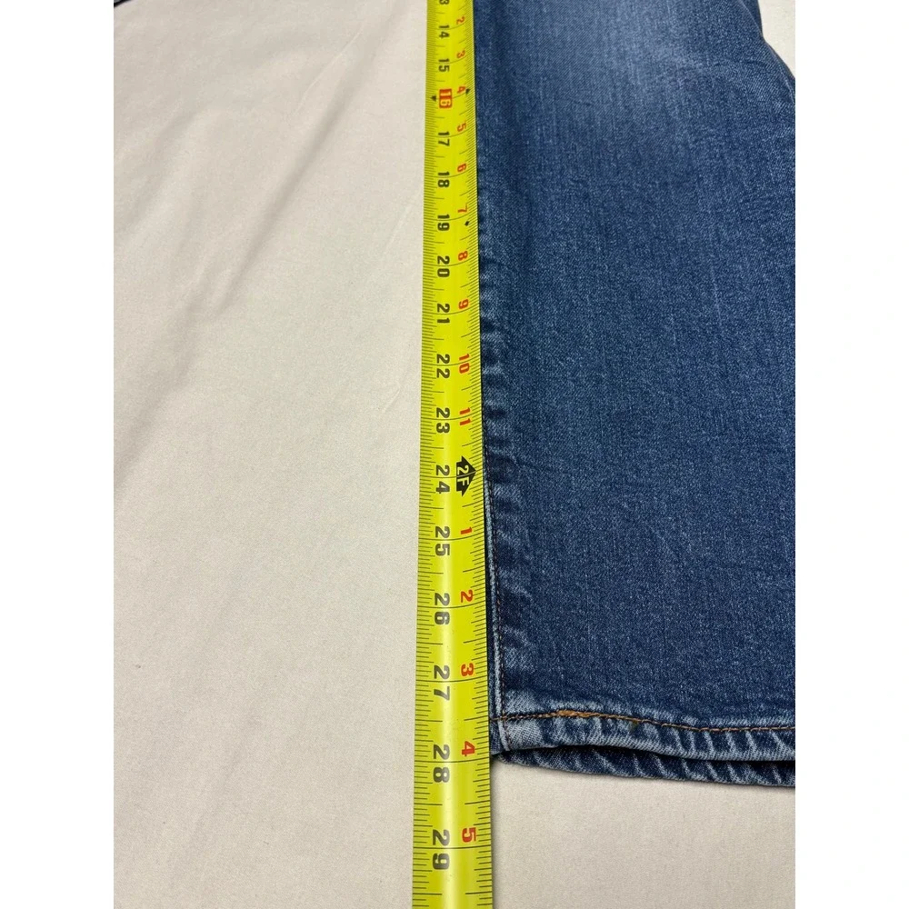 Levis Premium Big E 512 Slim Taper Blue Jeans Mens 33x28 Medium Wash Stretch‎