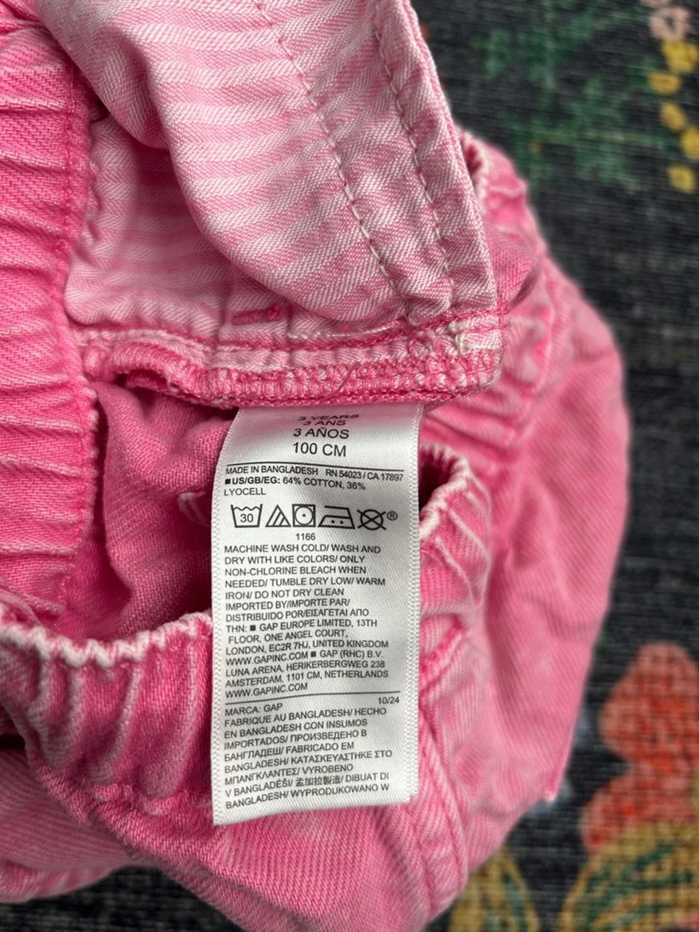 GAP pink denim