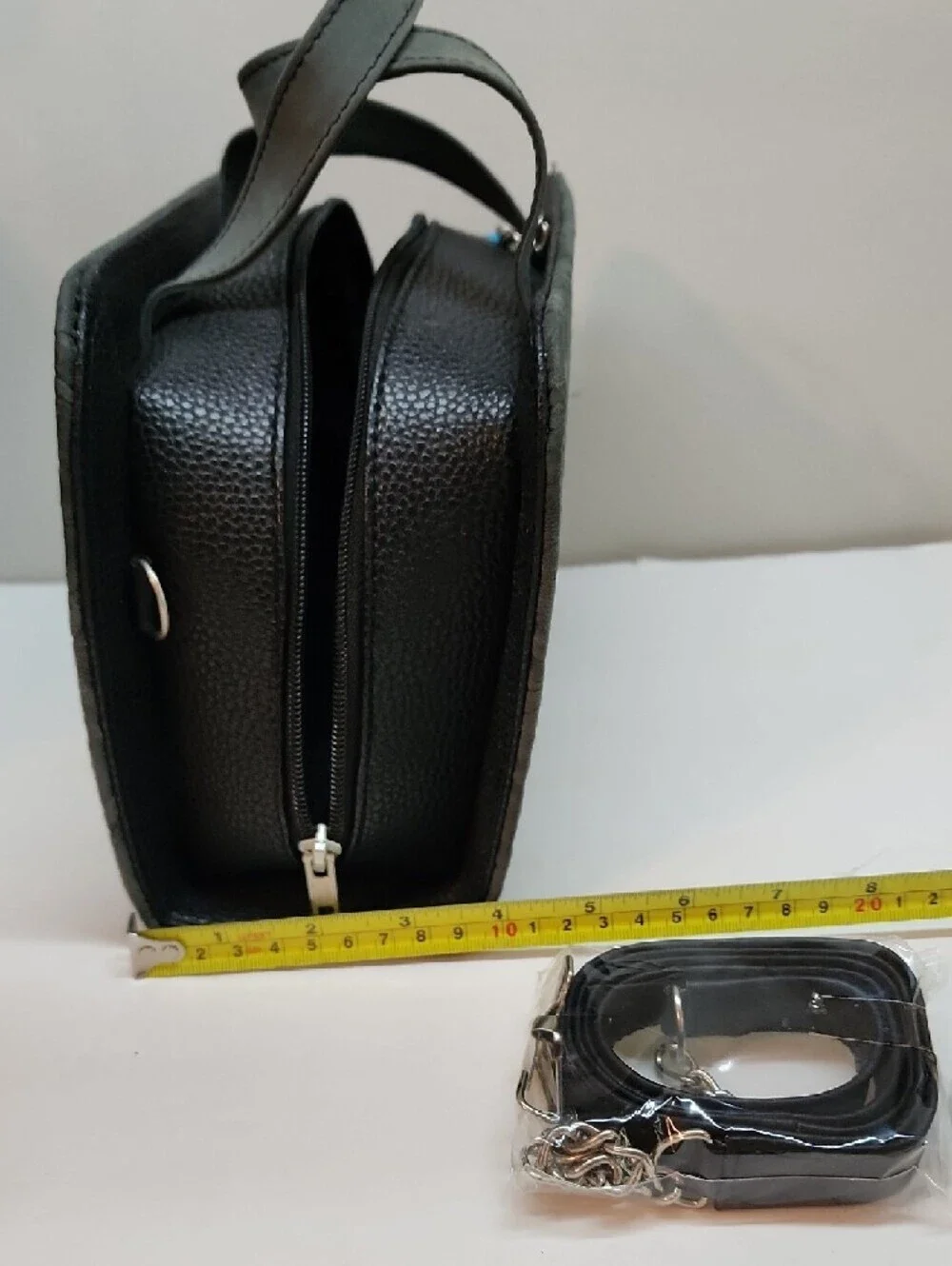 Embossed Floral Grey Leather Satchel