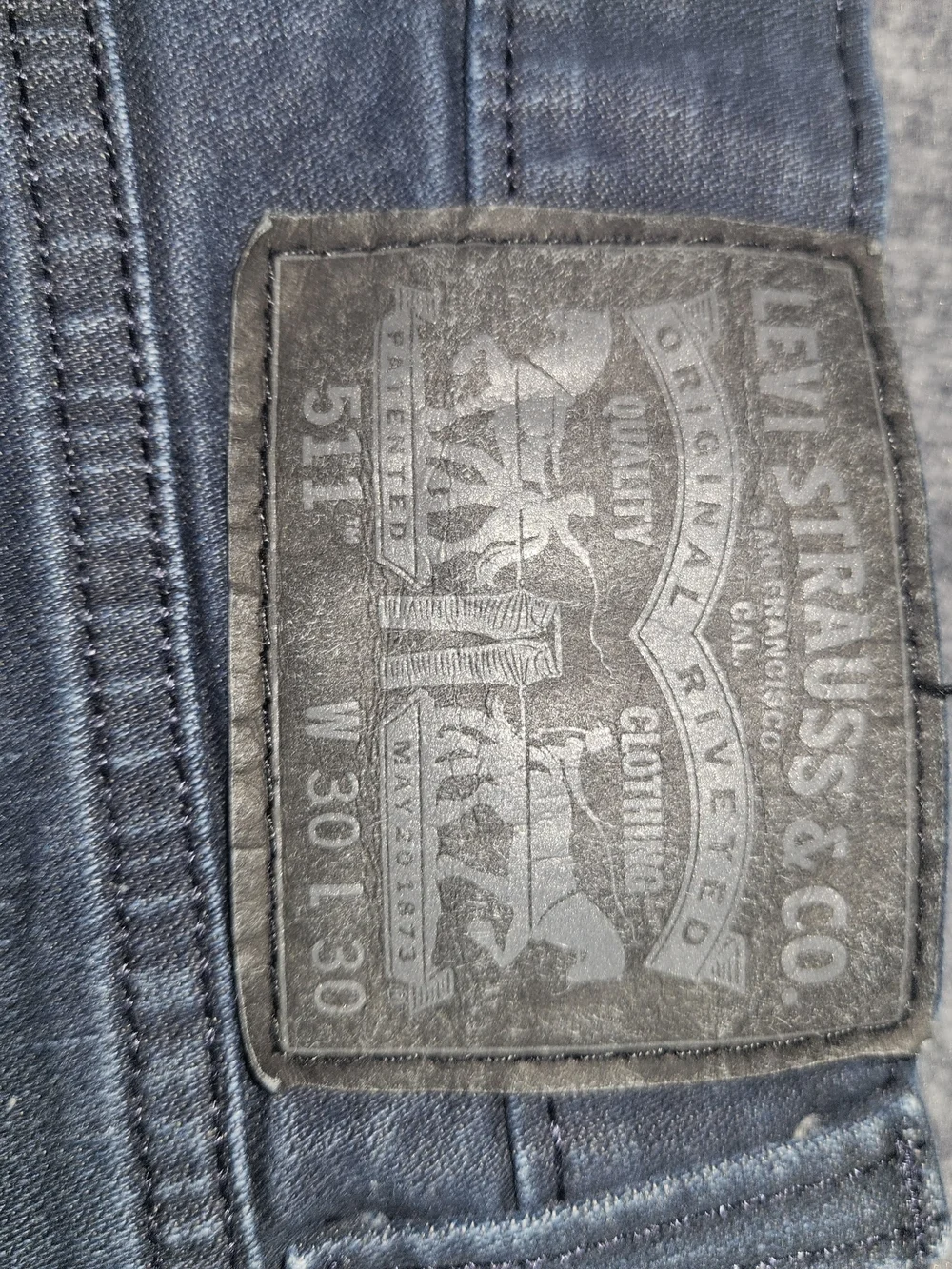 Levis stitching denim pair