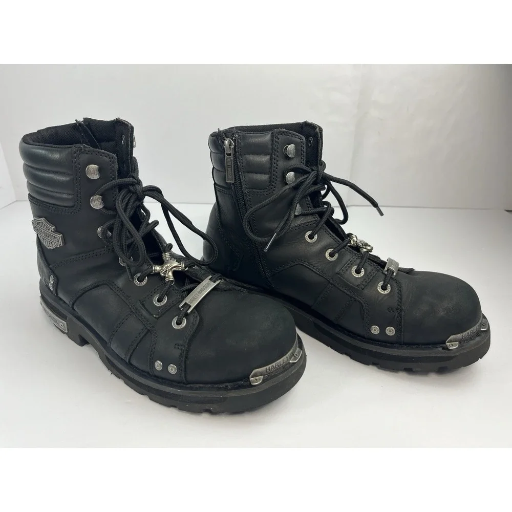 Harley Davidson Bonfield D96114 Men's 10.5M Black Performance Motorcycle Boots