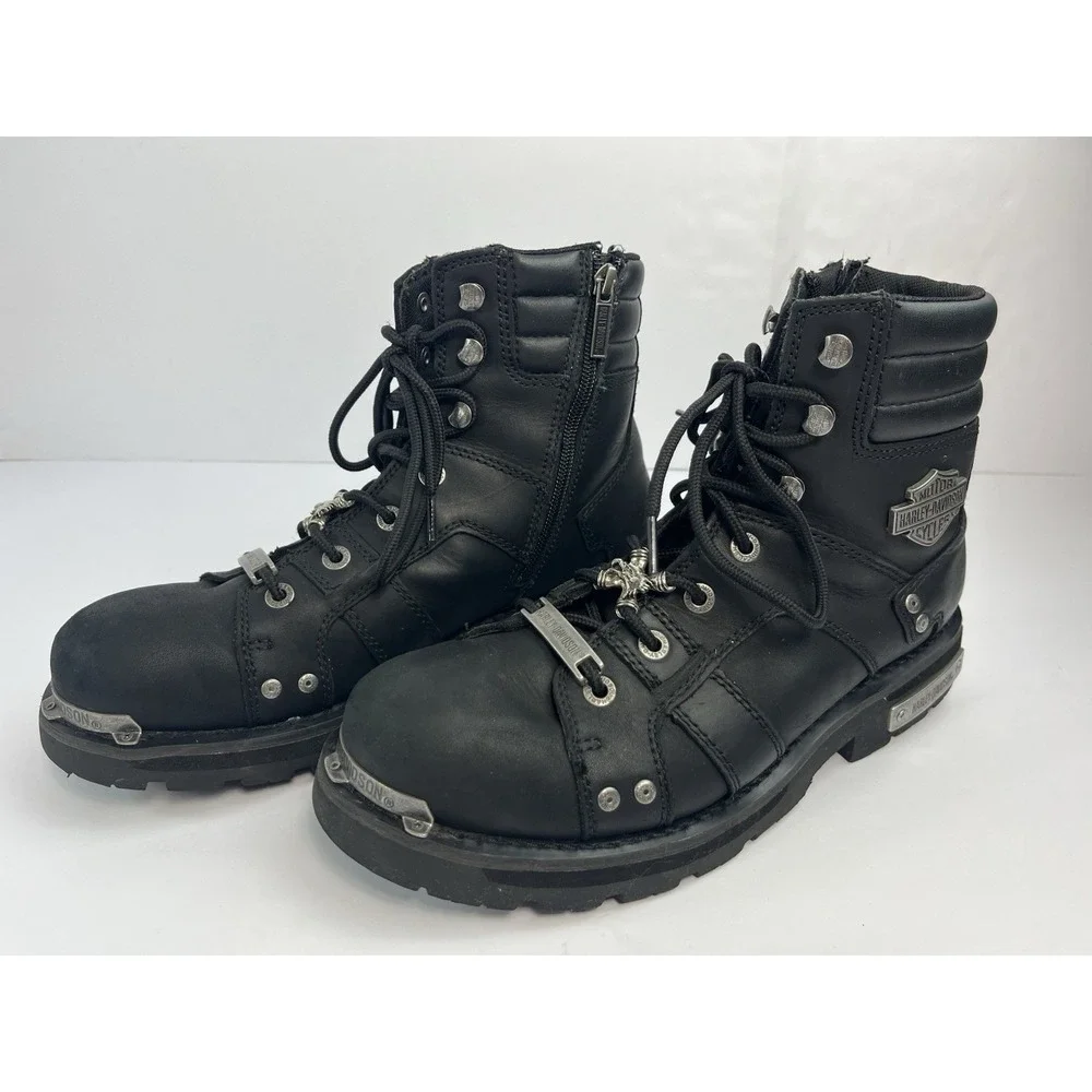 Harley Davidson Bonfield D96114 Men's 10.5M Black Performance Motorcycle Boots