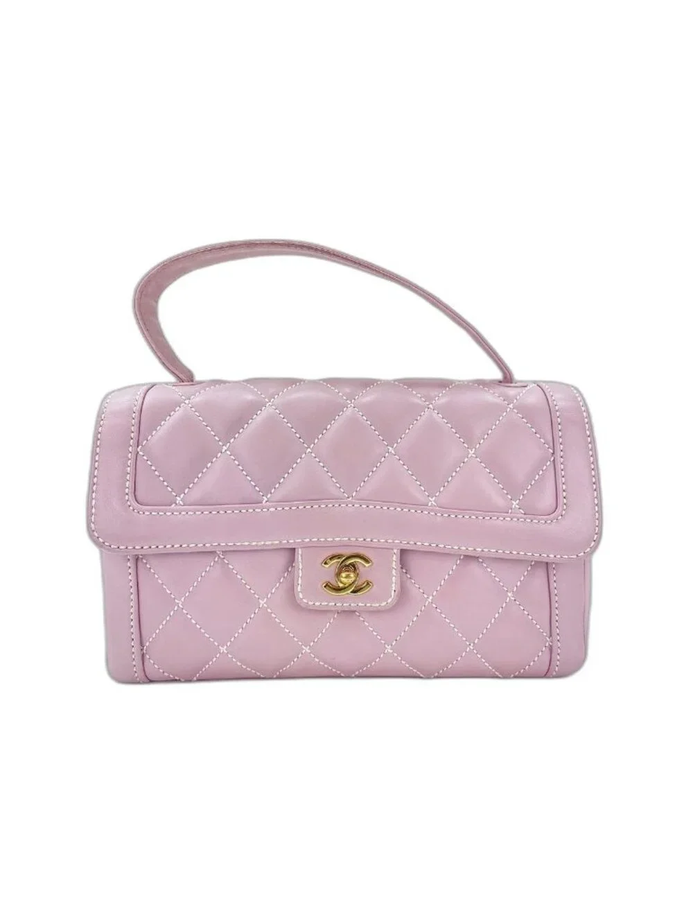 Chanel Handbag Quilted Pink