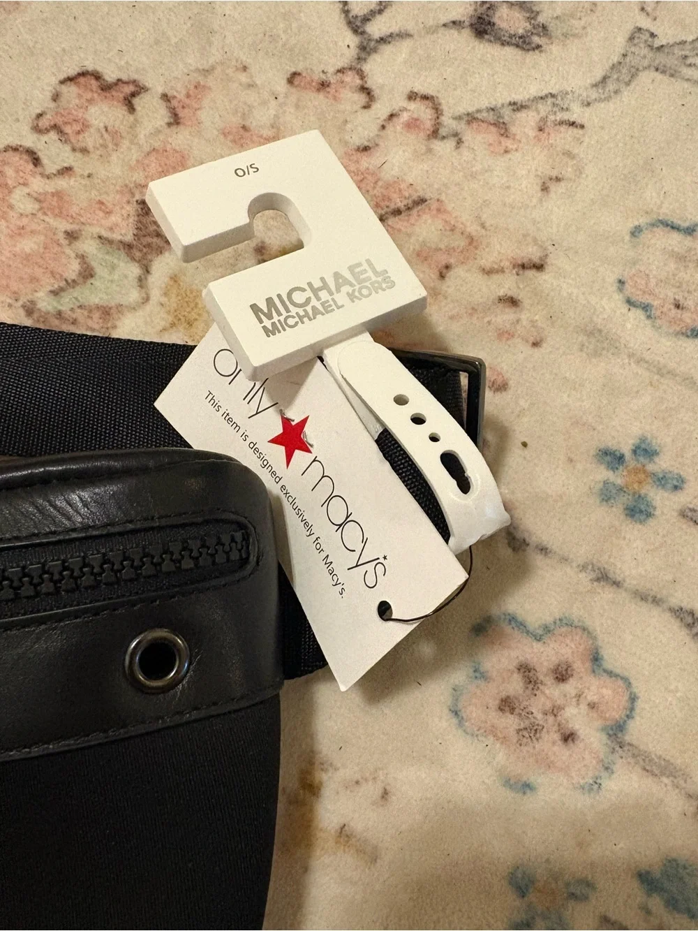 Michael Kors Black Belt Bag with Zip Pocket. New with Tags!