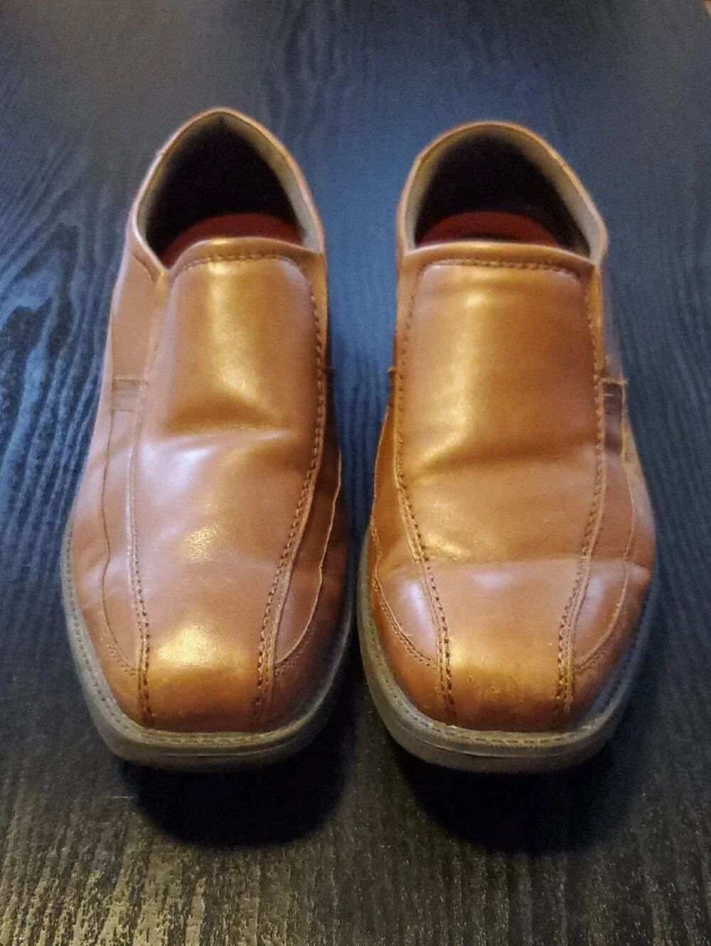 Rockport Men's Tan-Brown Leather Slip-On Loafer