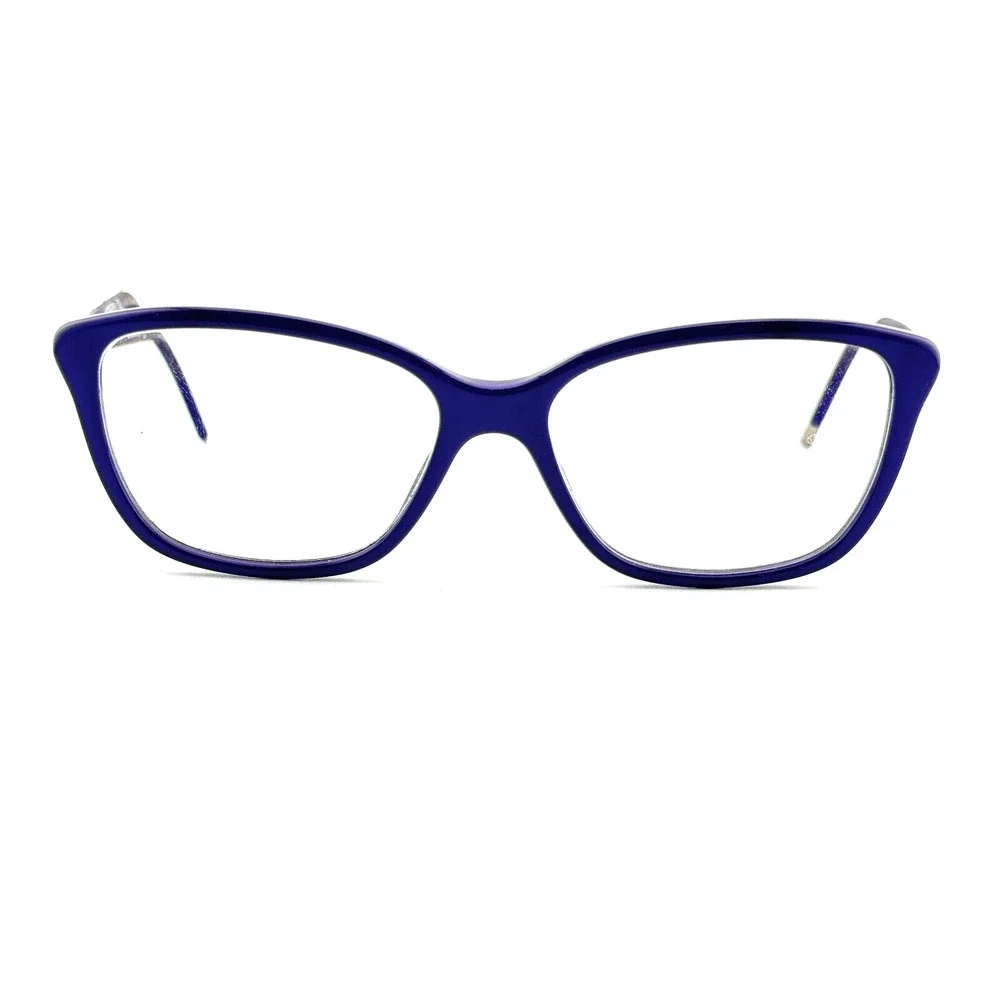 Burberry Eyeglasses Frames B 2170 3457‎ Purple Silver Cat Eye 52-15-140 H13343