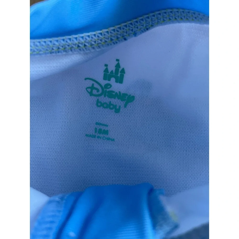 NEW Disney Baby UPF 50 Baby Boy Romper Swimsuit, Blue Mickey Mouse Sz 18 Months