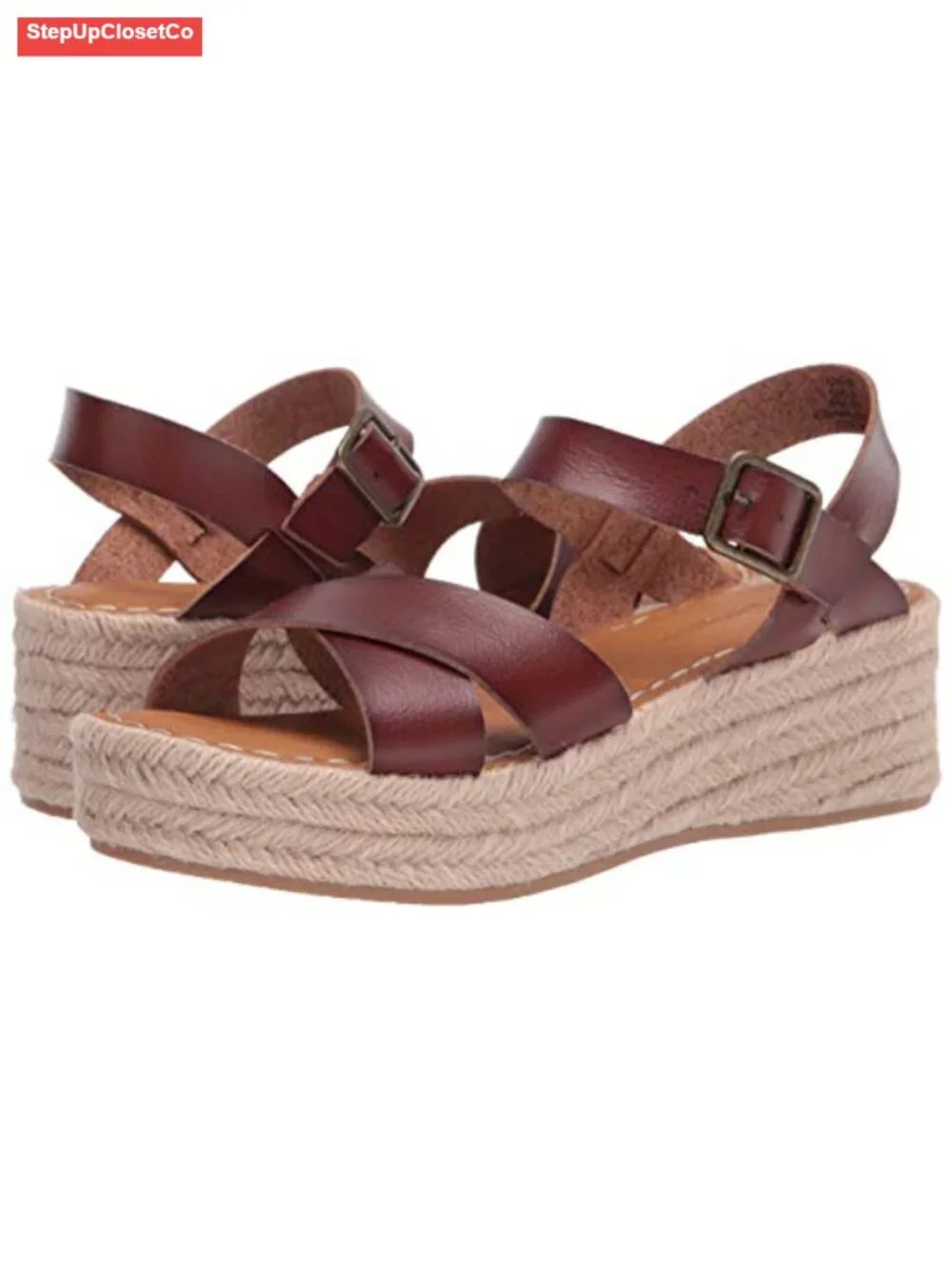 N/A faux details wedge