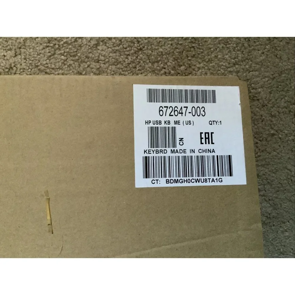 HP 672647-003 USB Black Keyboard‎