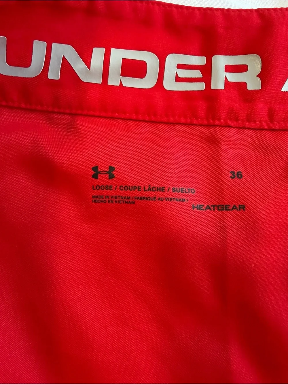 Under Armour bold red