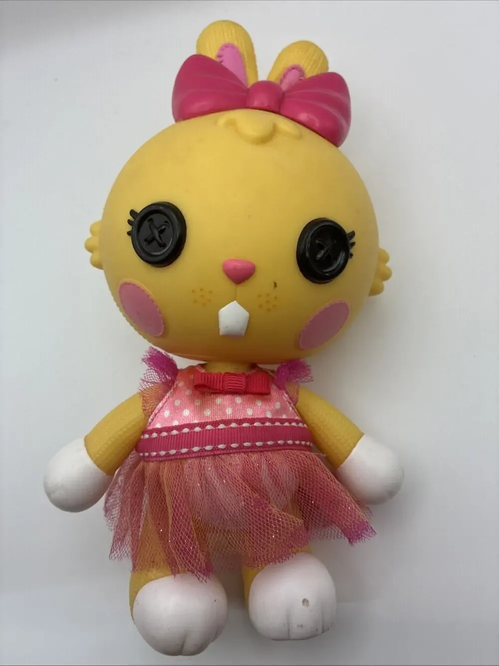 LALALOOPSY PET PALS CARROT LONG EARS VINYL BUNNY DOLL 8 1/2
