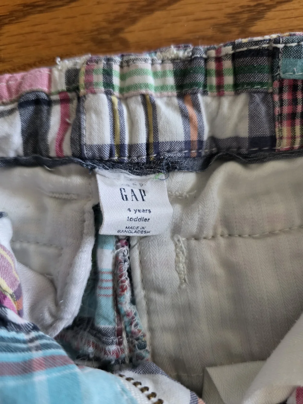 GAP colorful plaid