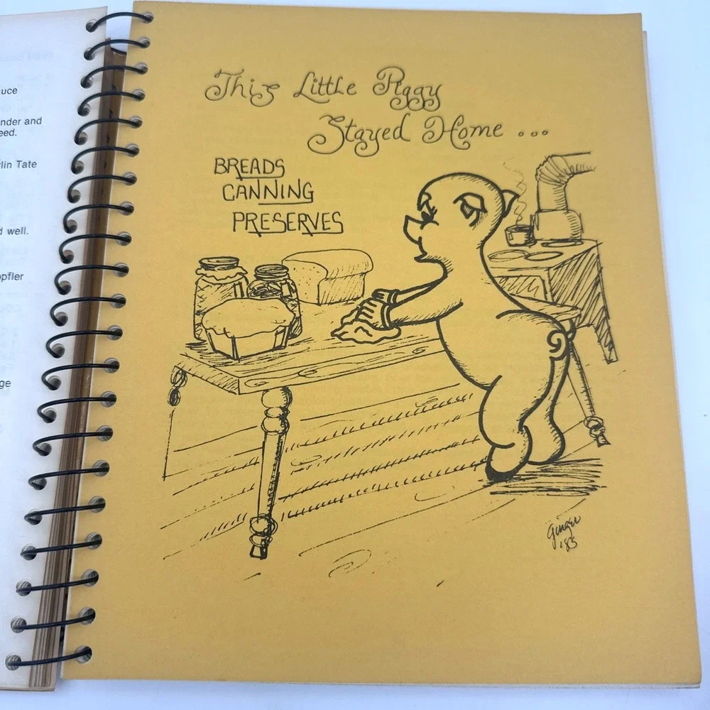 Lets Pig Out Cookbook Louisiana Southern Cajun Recipes Spiral Vintage 1985