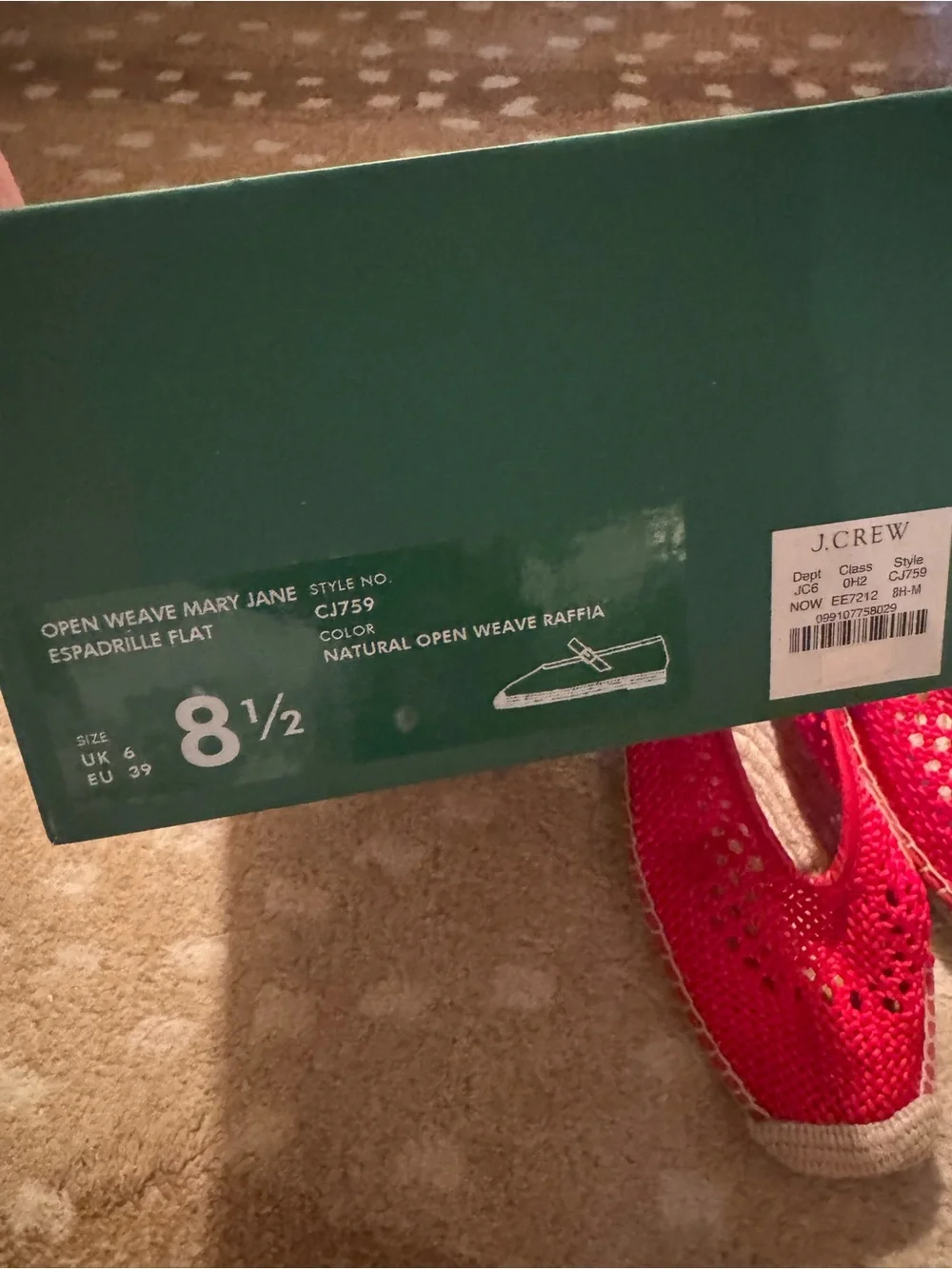 J. Crew bright red