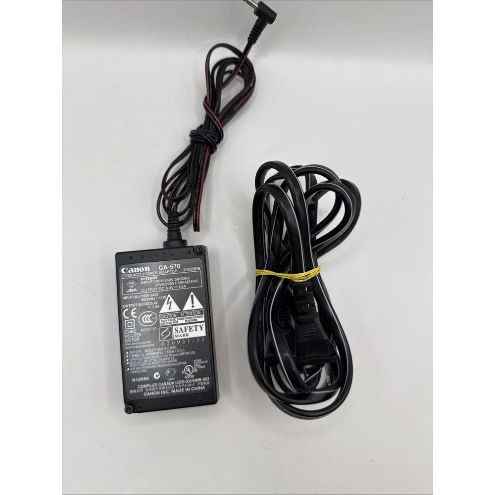 Original CANON CA-570 Compact Power Adapter For Camcorders Output: 8.4V  1.5A