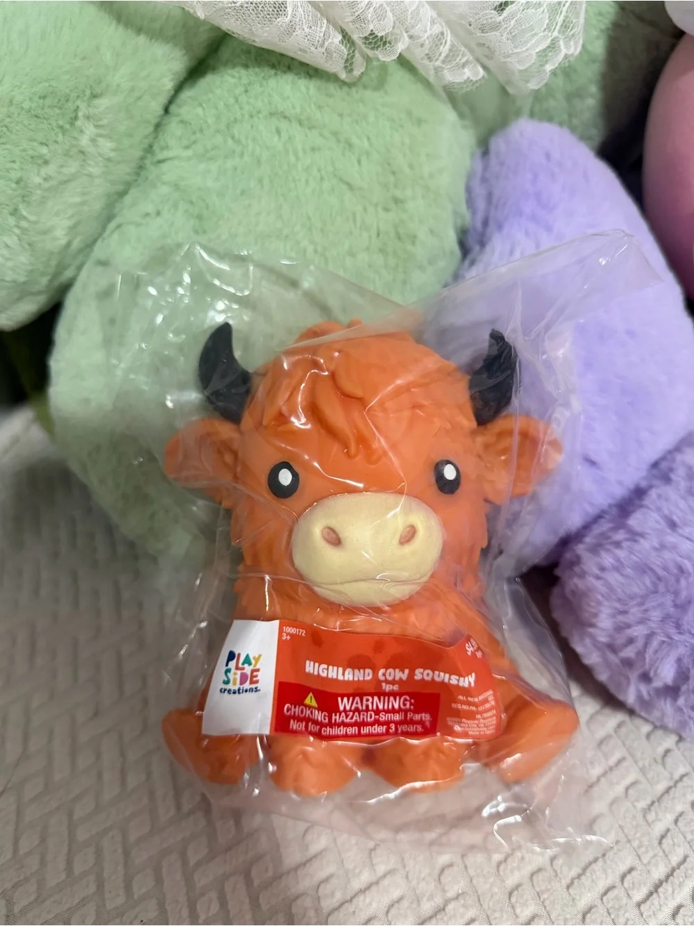 Play Side Highland Cow Squishy Toy Mini