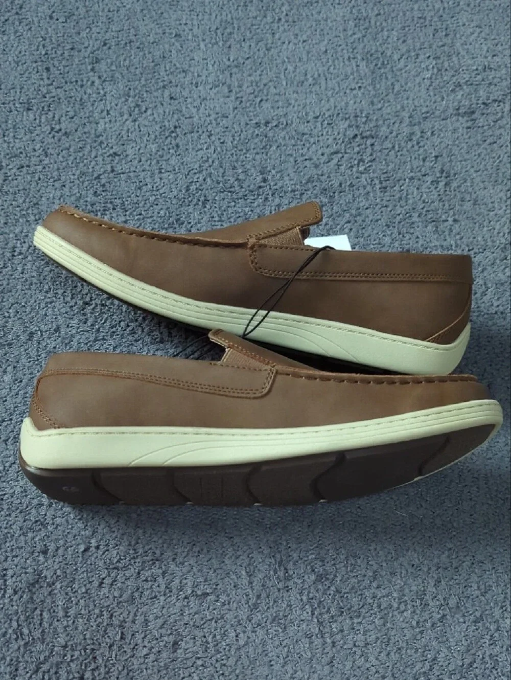 Izod Men's Memory Foam Seapoint Tan Slip-On Loafers