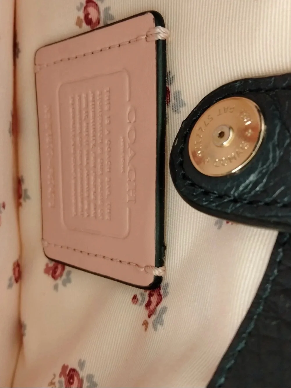 Coach denim satchel