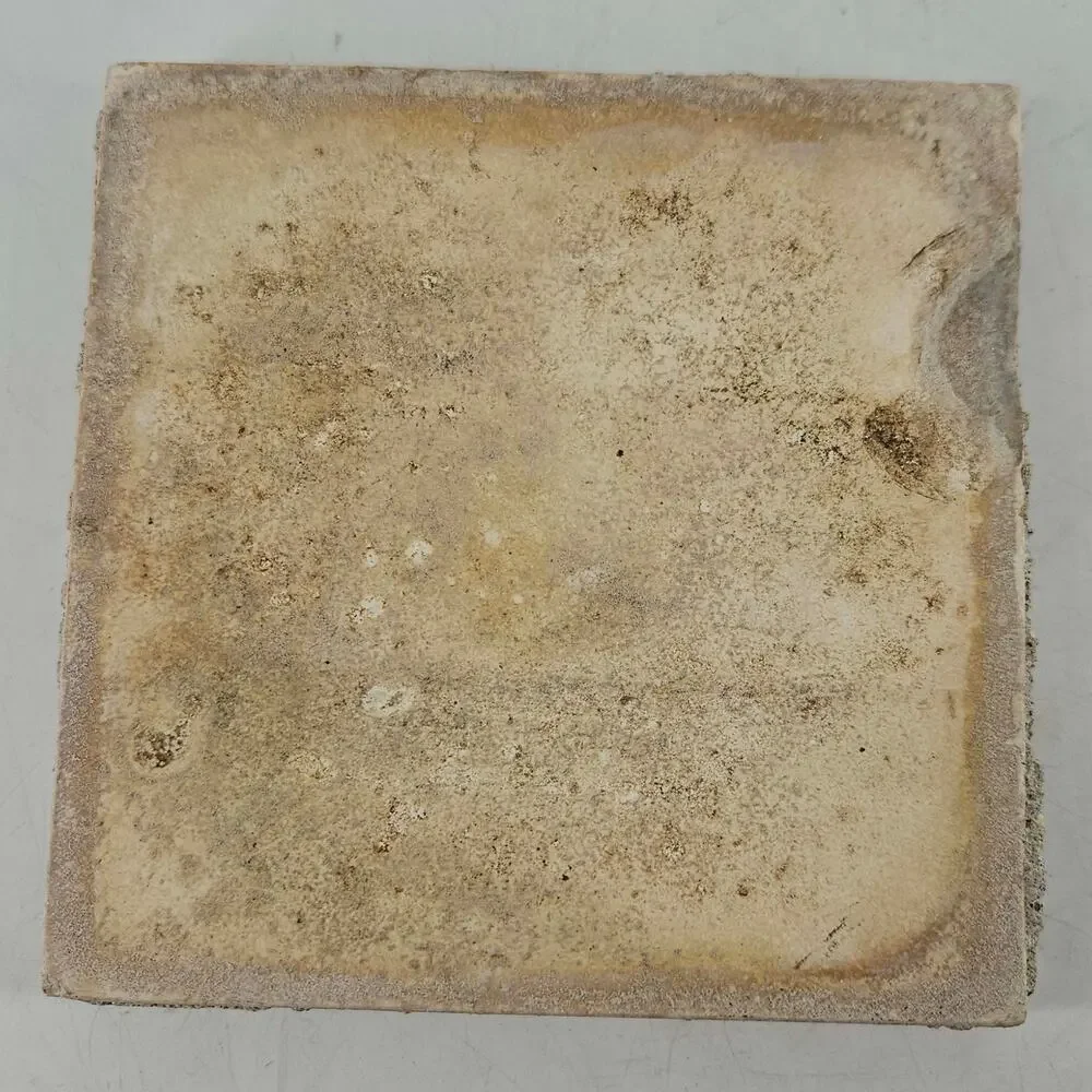 Antique Hamilton Tile Works Victorian pair of embossed tile tiles 4.25