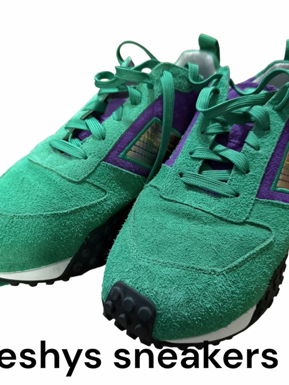 Green Suede Men's Sneakers - freshys