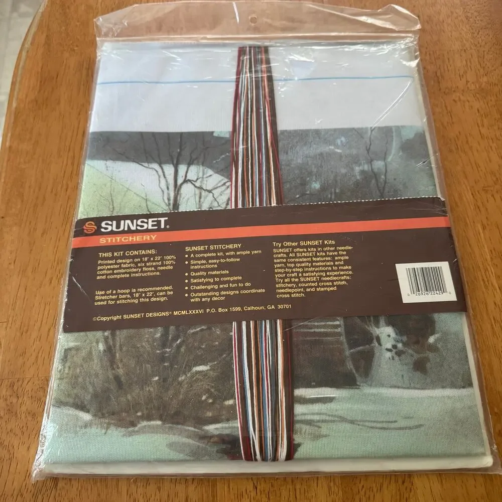 Sunset Stitchery river waterwheel