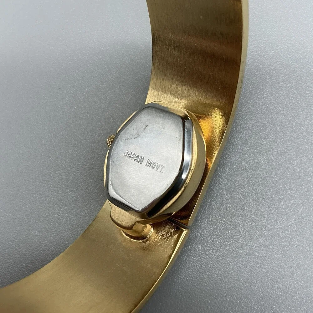 Marissima Womens Watch 20mm MOP Gold Tone Crystals Bracelet New Battery 6.5