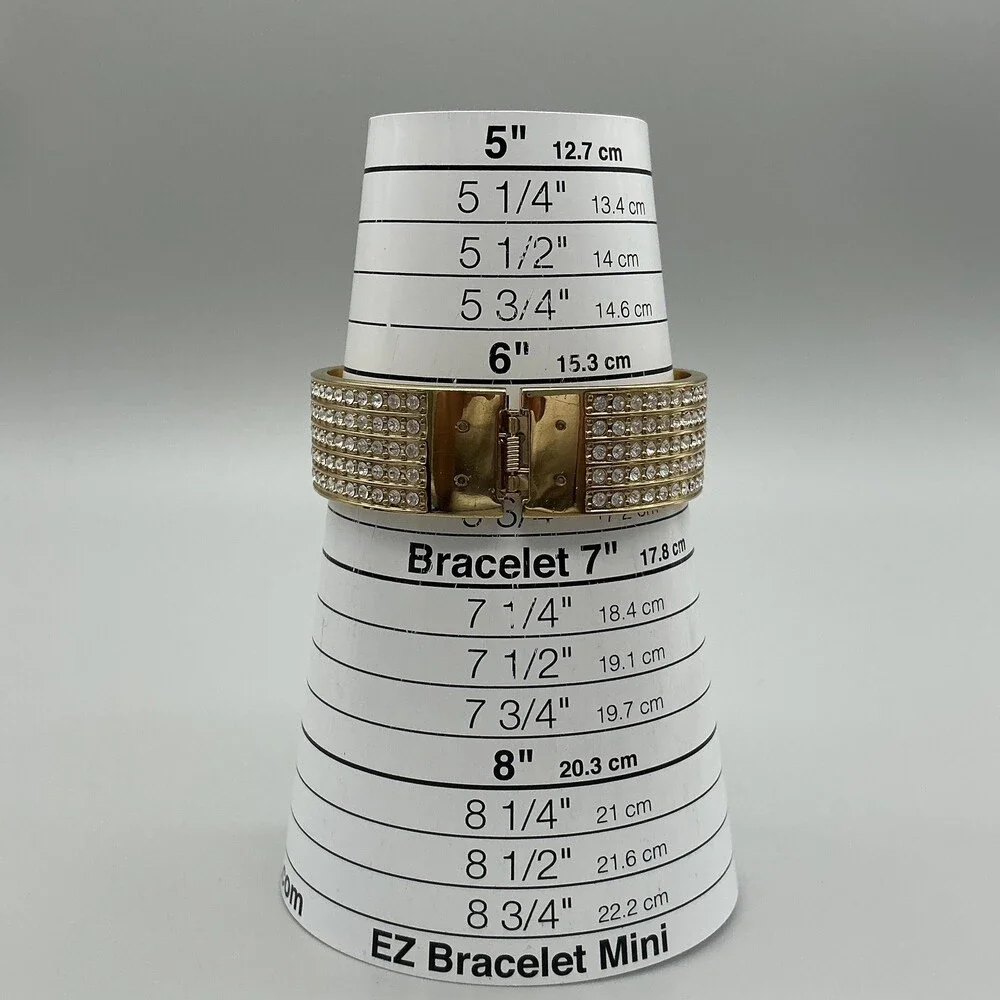 Marissima Womens Watch 20mm MOP Gold Tone Crystals Bracelet New Battery 6.5