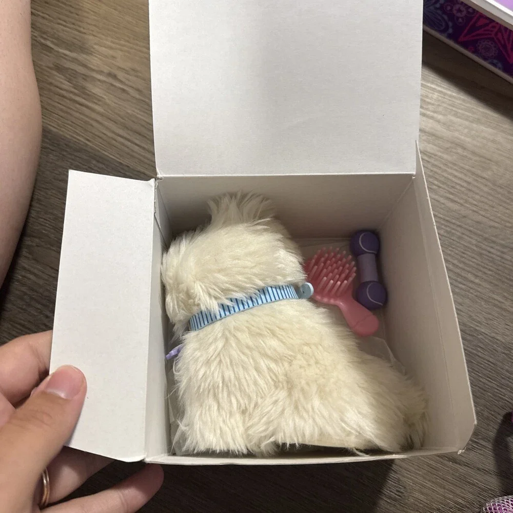 American Girl Coconut Dog NIB With Carrier & Accessories