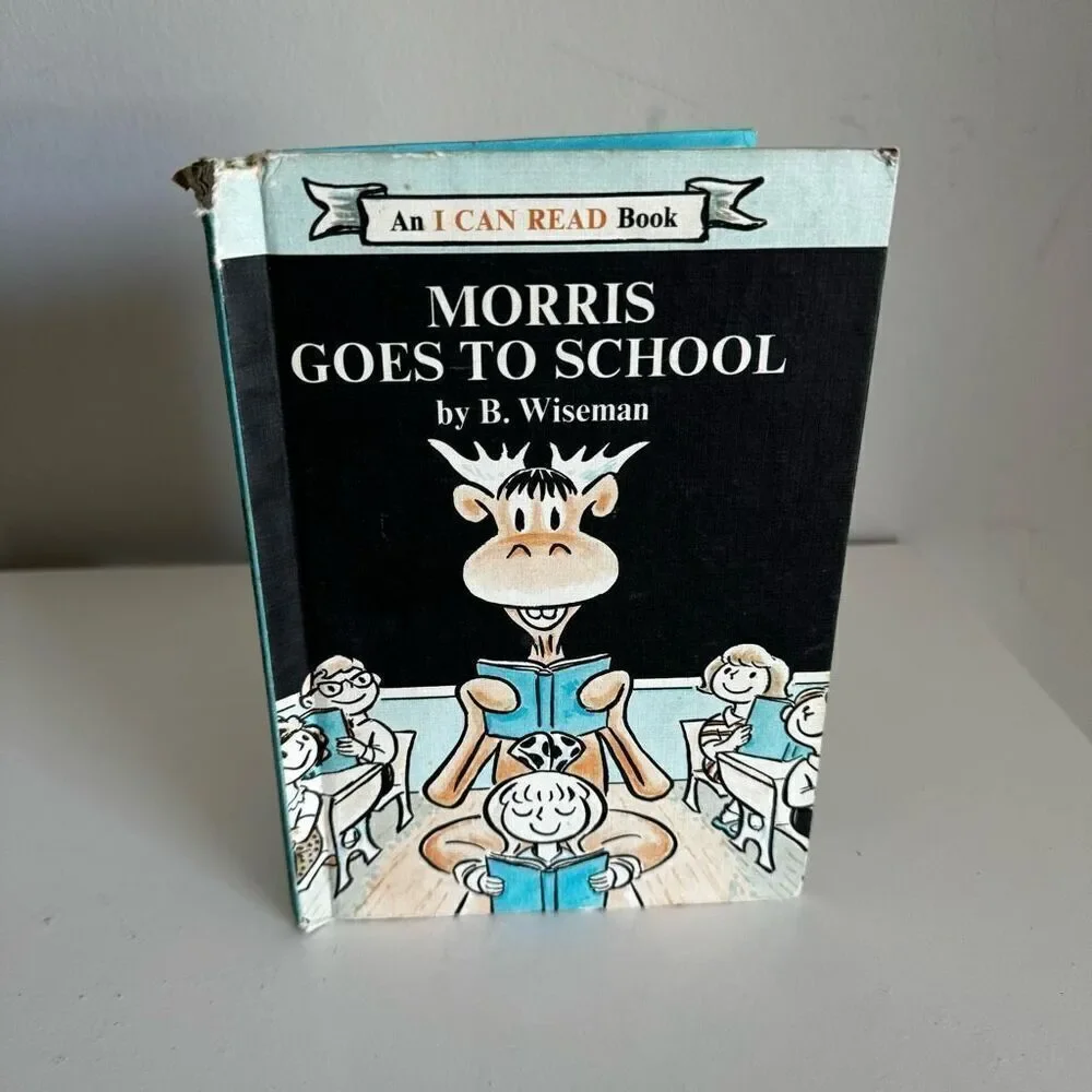Morris Goes To School Vintage 1970 Hardcover Book
